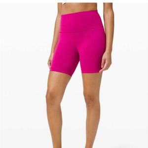 Lululemon Wunder Train High-rise Short in Ripened Raspberry